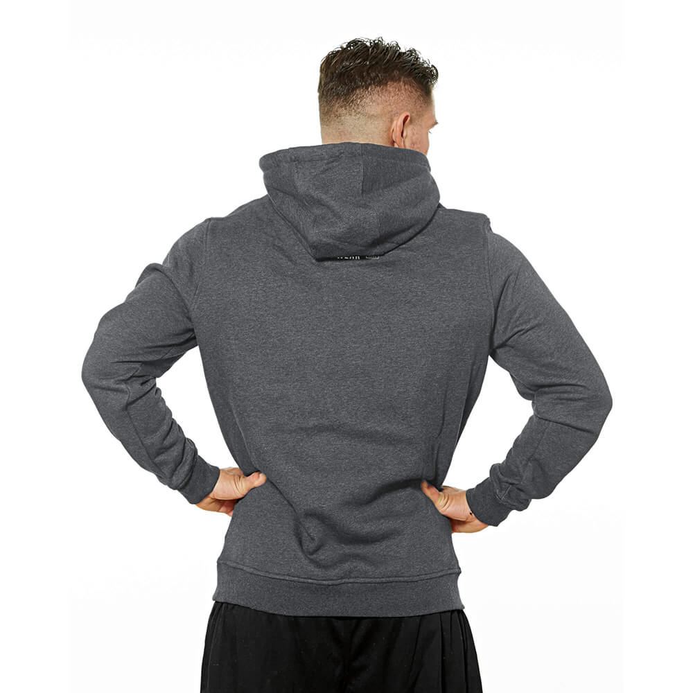 Loaded Barcode Zip Hoodie - Charcoal