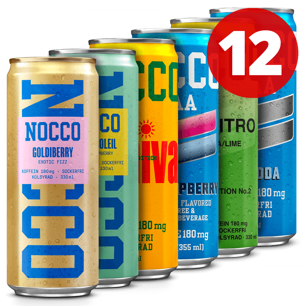 12 Mixed NOCCO - 12x330ml. (inkl. SE pant)