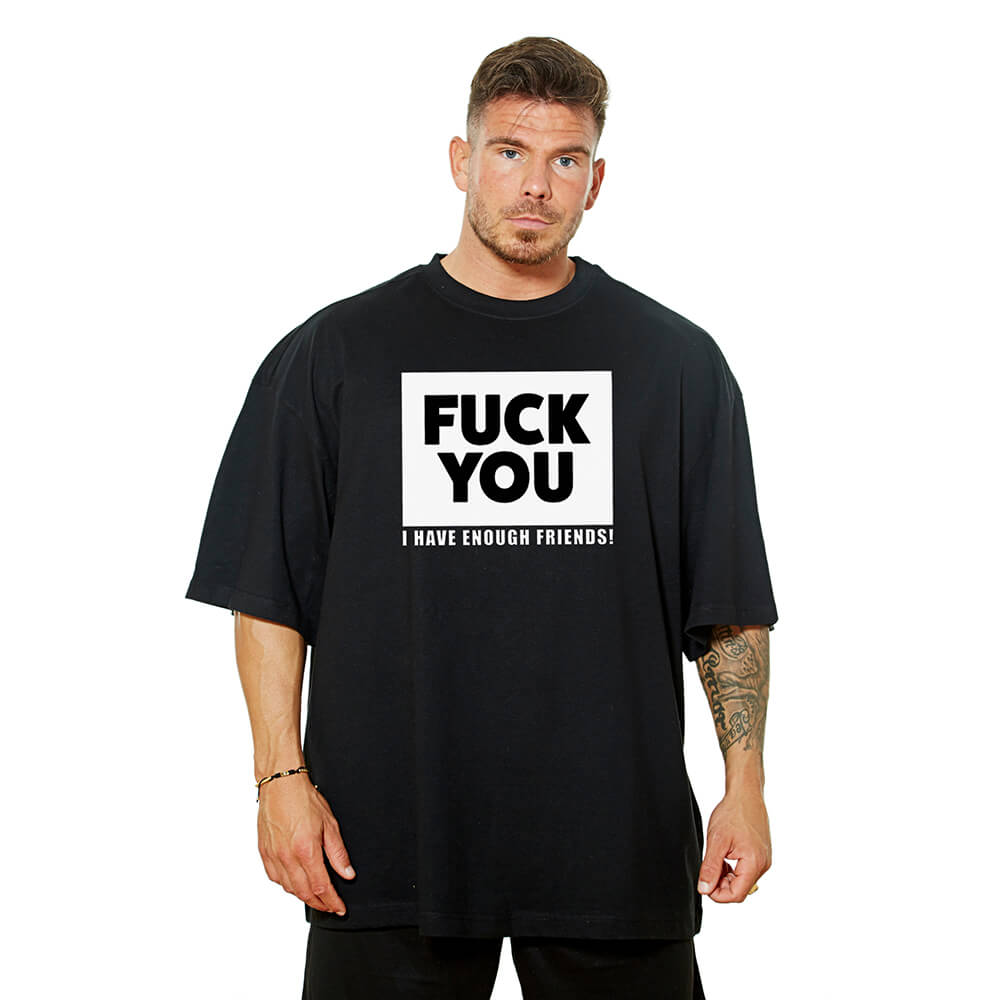 Fuck You Oversize Tee - Black