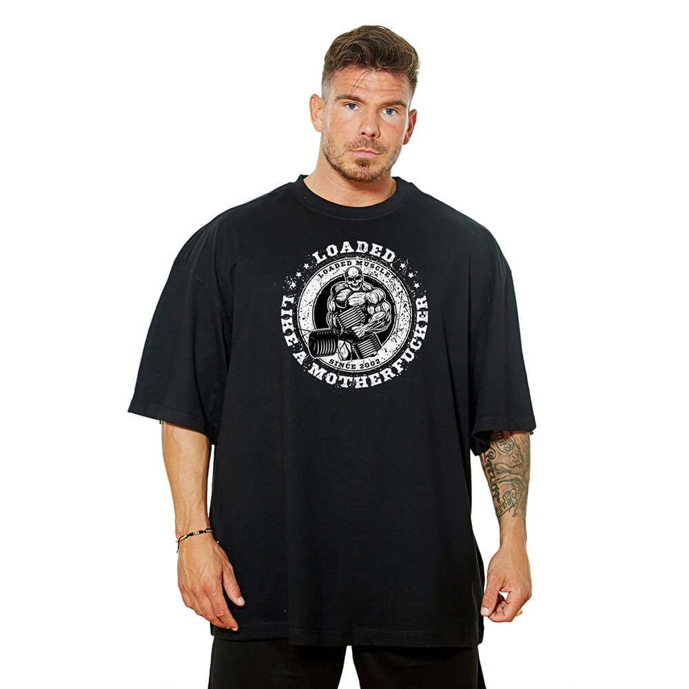 Loaded Like A Motherfucker Oversize Tee - Black