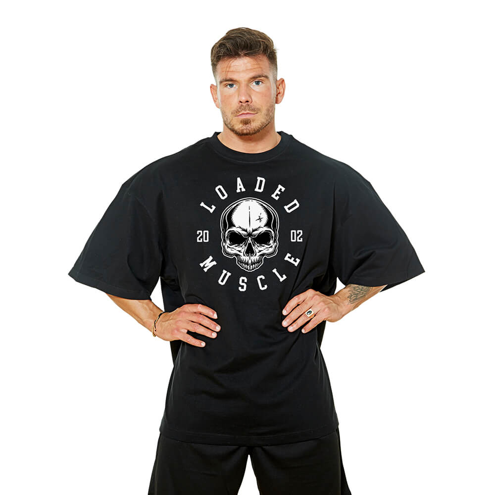 Loaded Skull Oversize Tee - Black