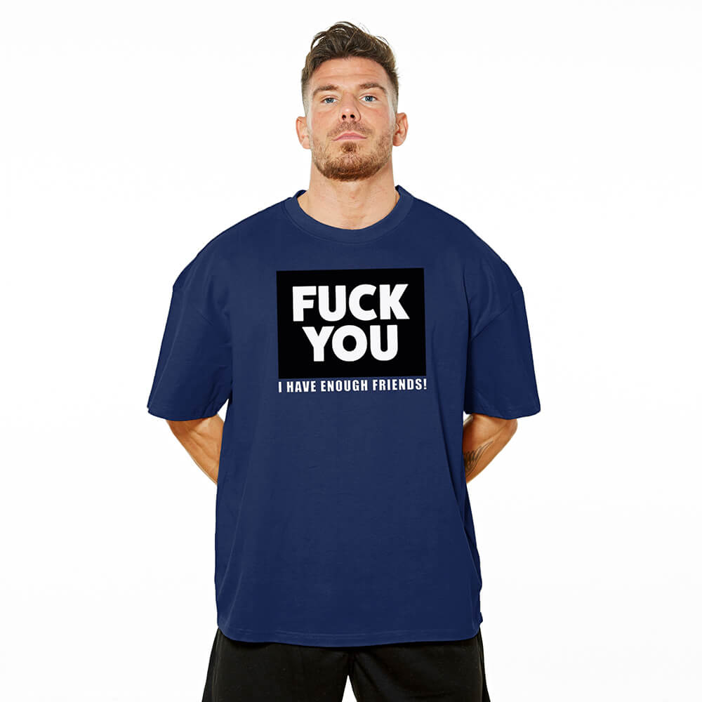 Fuck You Oversize Tee - Navy