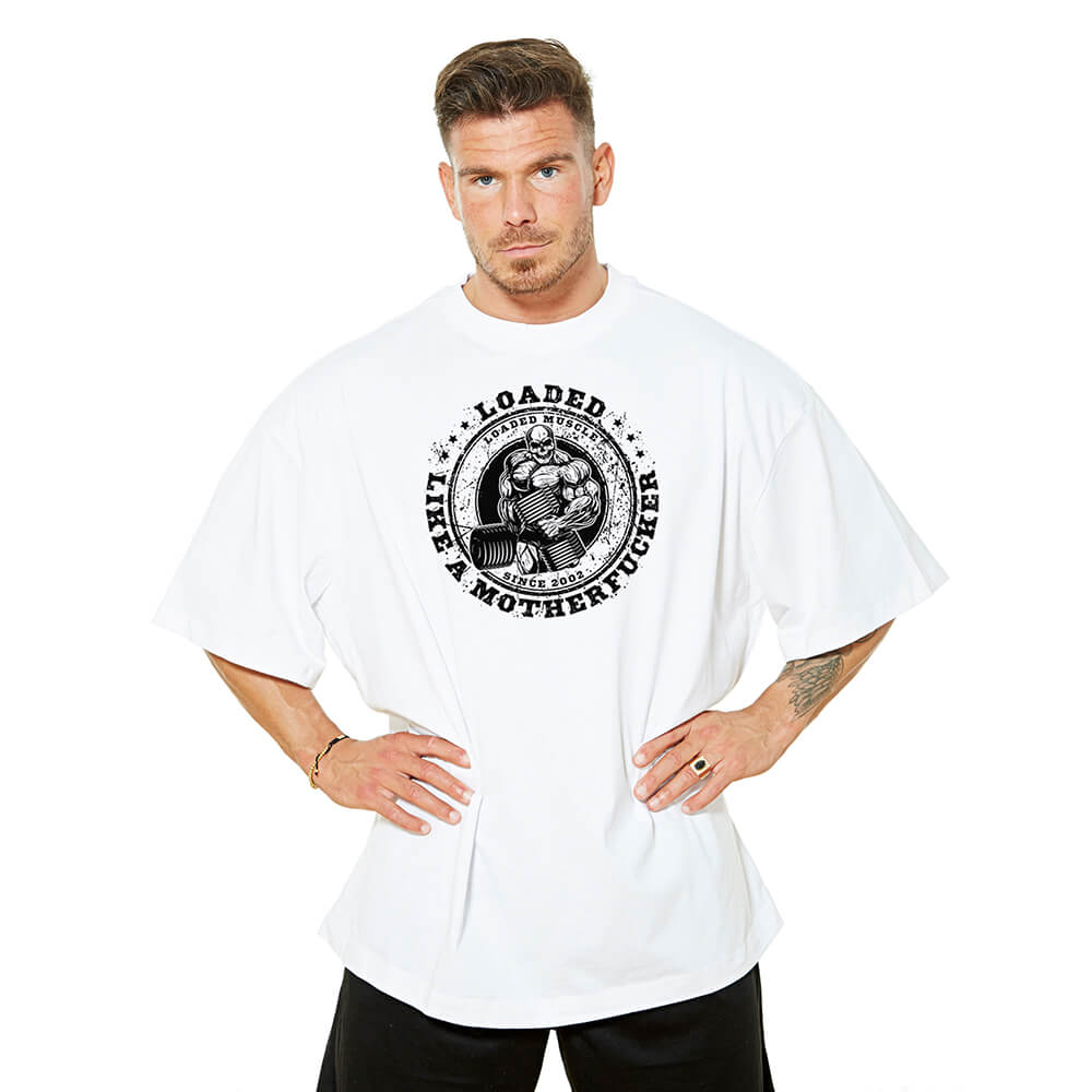 Loaded Like A Motherfucker Oversize Tee - White
