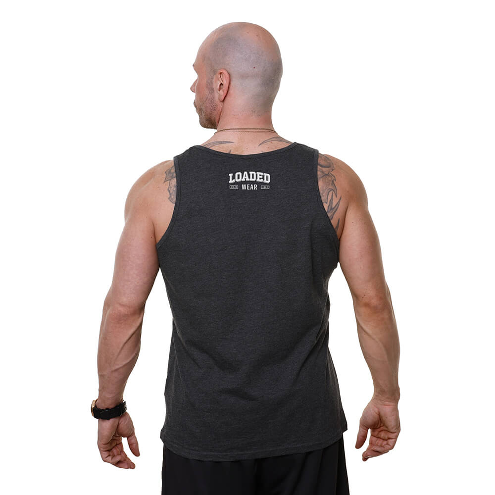 Loaded Barcode Tank - Charcoal