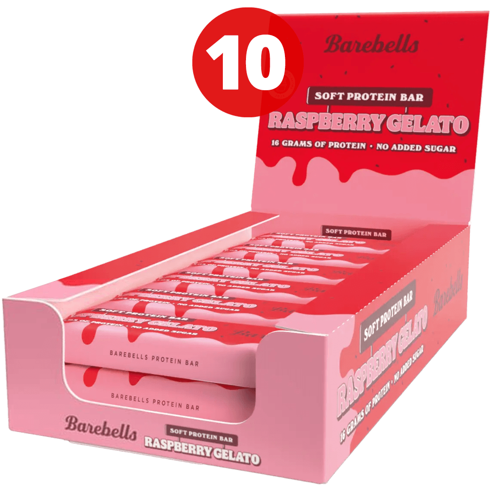 Barebells Soft Bar Raspberry Gelato - 10x55g.