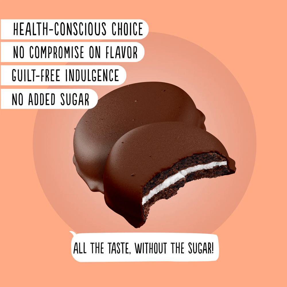 Diablo Choco Covered Cream Cookies - 136g. (No Added Sugar)