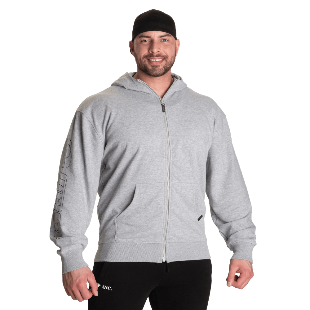 Classic Zip Hood - Light Grey Melange