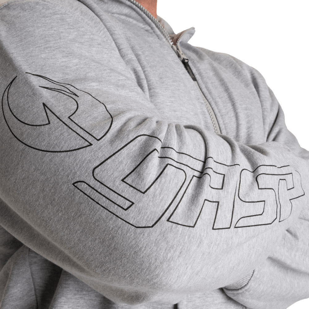 Classic Zip Hood - Light Grey Melange