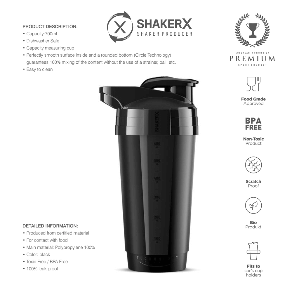Loaded Shaker 700ml. - Black/Black