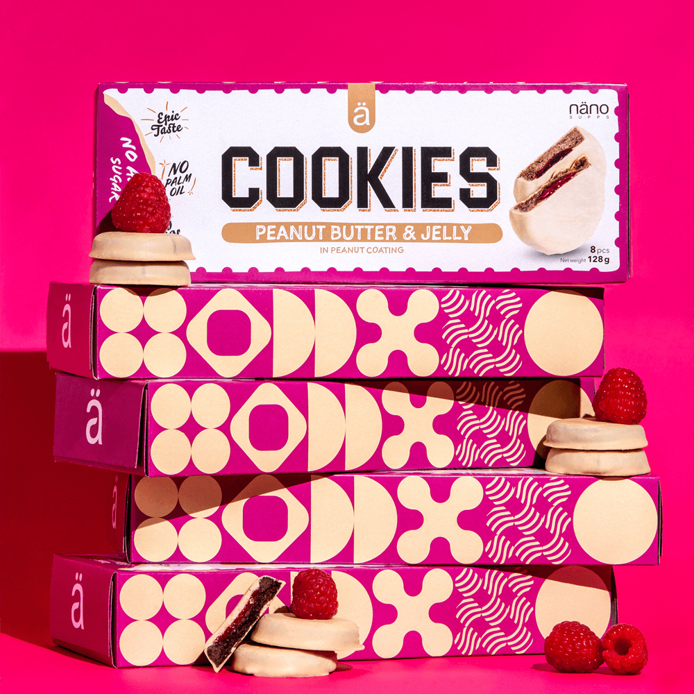 Cookies Peanut Butter Jelly - 8x16g.