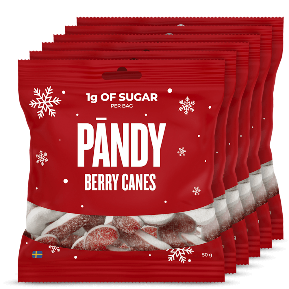 Pändy Candy Berry Canes - 6x50g.