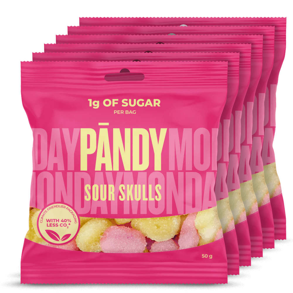 Pändy Candy Sour Skulls - 6x50g.