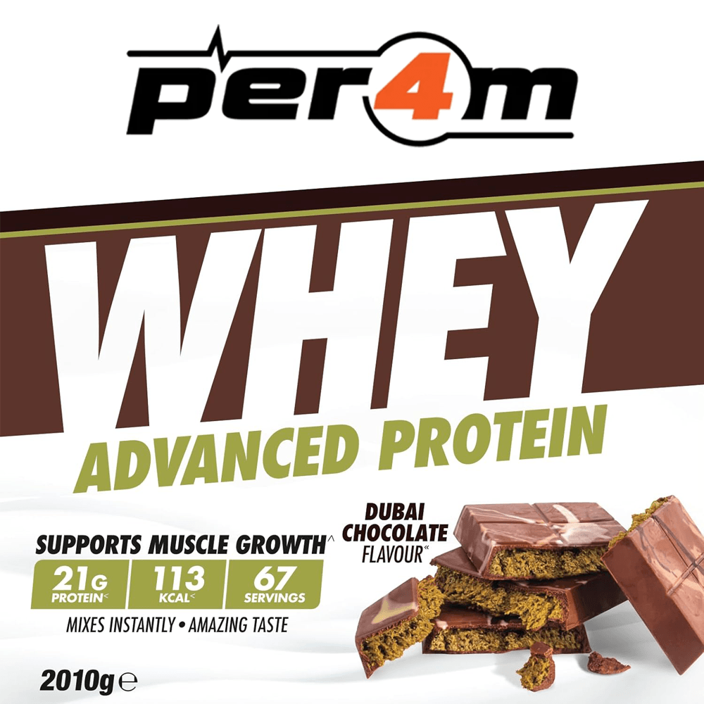 Mixed per4m Whey Protein - 3x2010g. FREE Creatine+Straps+Shaker