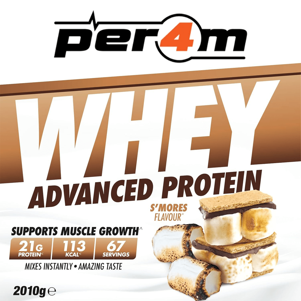 Mixed per4m Whey Protein - 3x2010g. FREE Creatine+Straps+Shaker