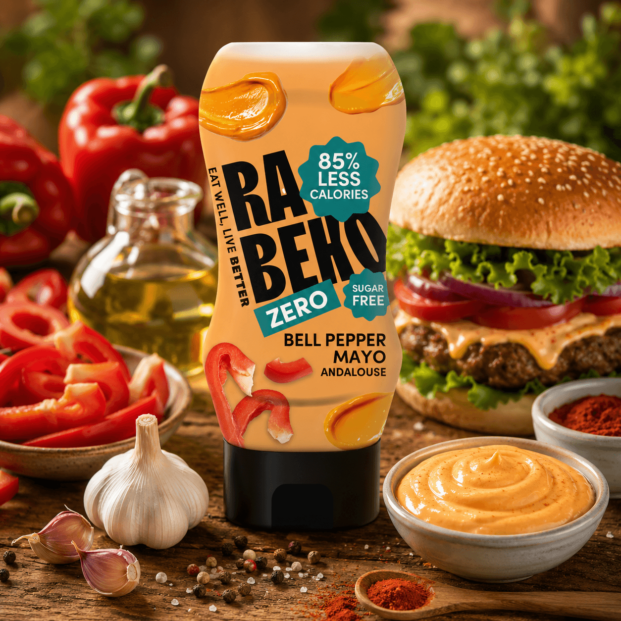 Rabeko Zero Bell Pepper Mayo Andalouse - 350ml.
