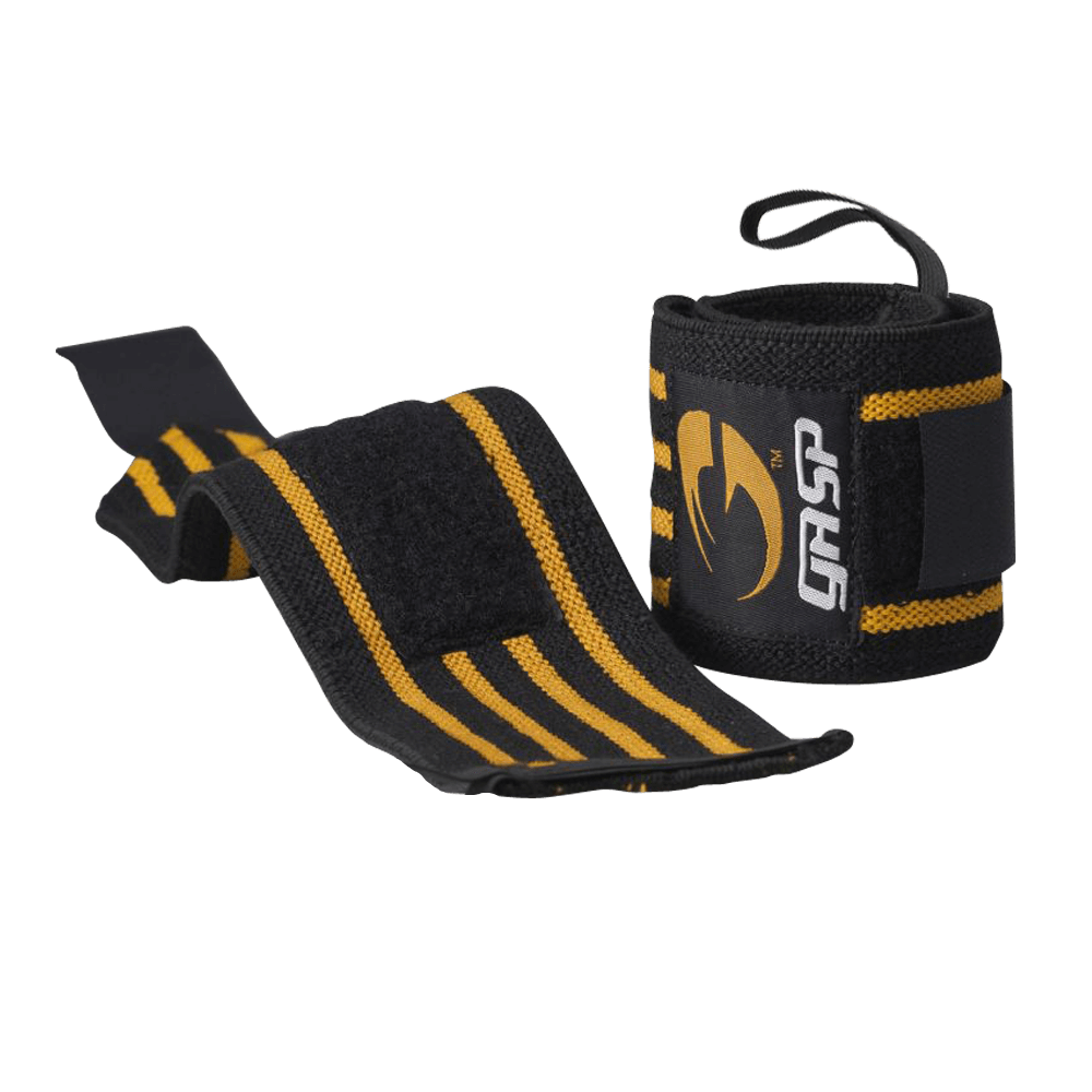 Hardcore Wrist Wraps - Black/Yellow