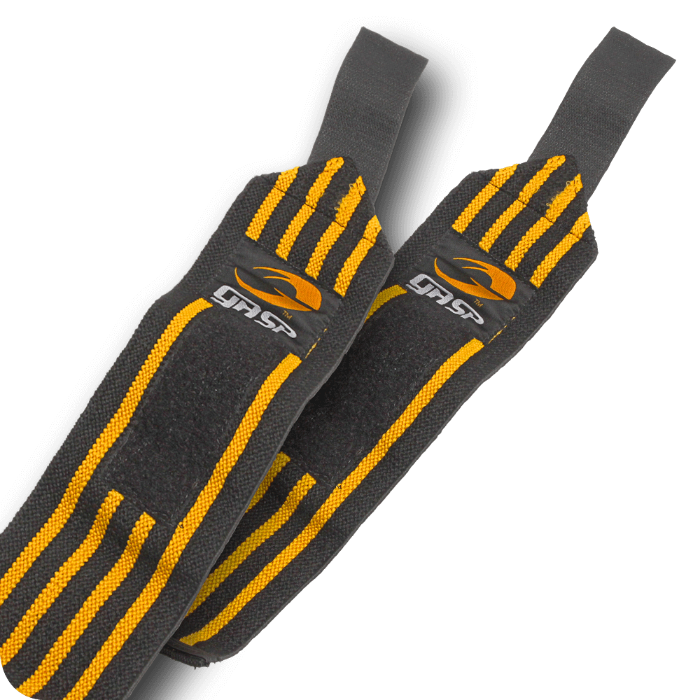 Hardcore Wrist Wraps - Black/Yellow