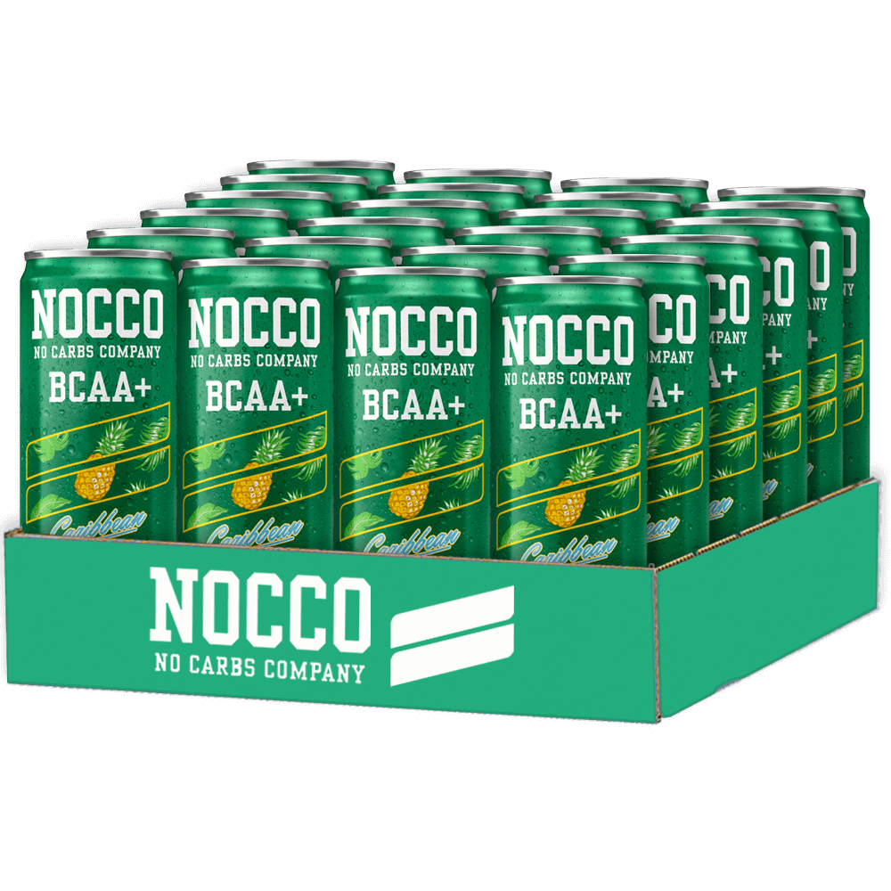 NOCCO BCAA+ Koffeinfri Caribbean - 24x330ml. (inkl. SE pant)