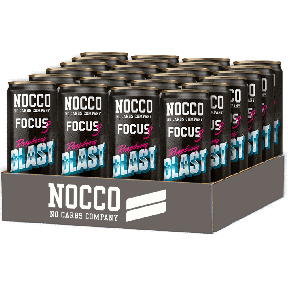 NOCCO Focus Raspberry Blast - 330ml. (inkl. SE pant)