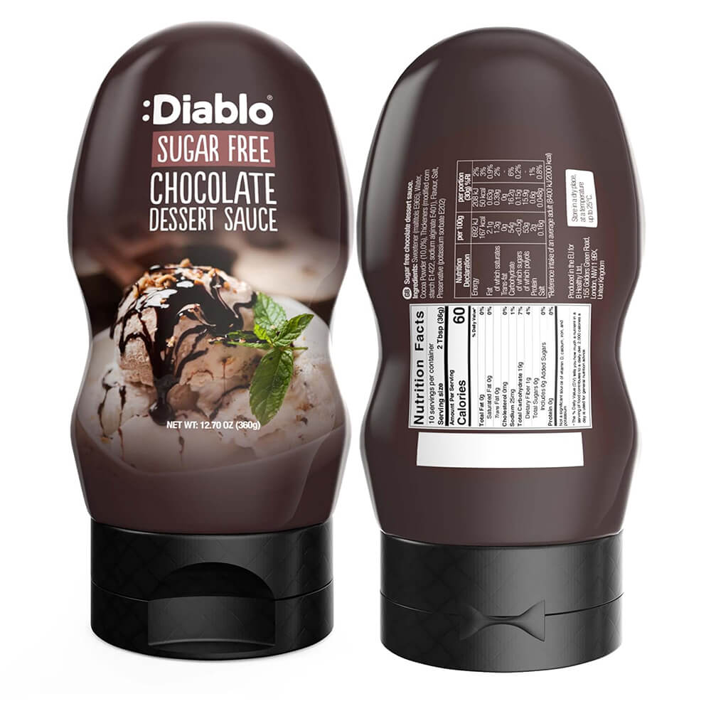 Chocolate Dessert Sauce - 360g. (Sugar Free)