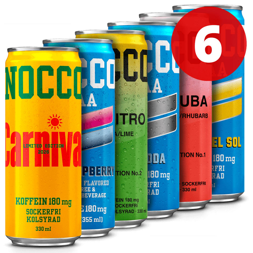 6 Mixed NOCCO - 6x330ml. (inkl. SE pant)