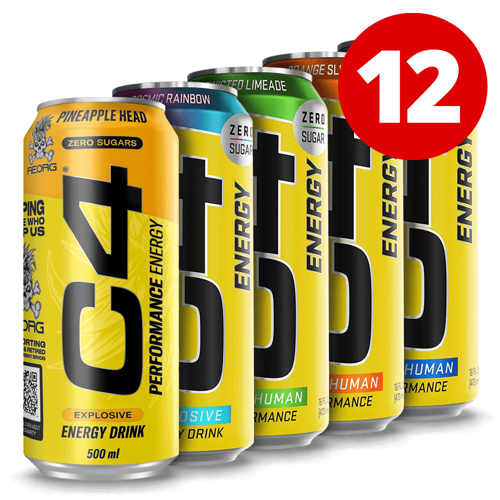 12 Mixed C4 Energy Carbonated - 12x500ml. (inkl. SE pant)