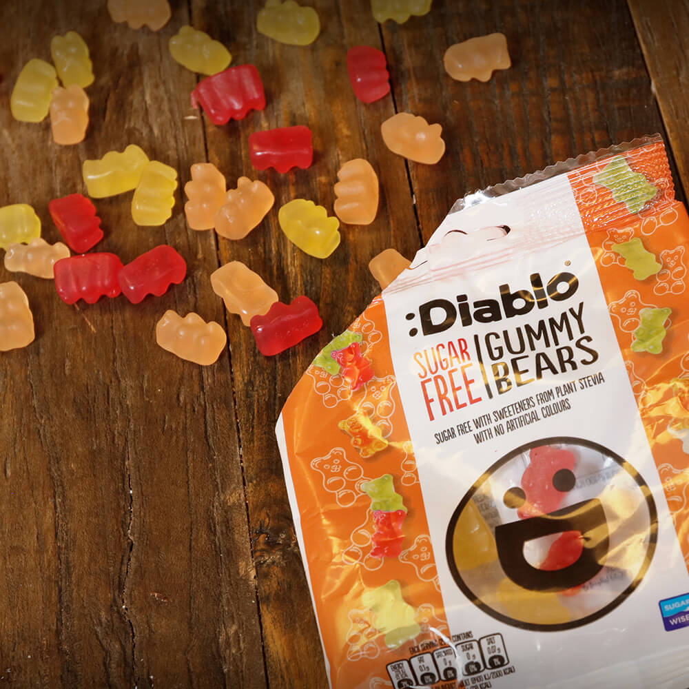 Diablo Gummy Bears - 75g. (Sugar Free)