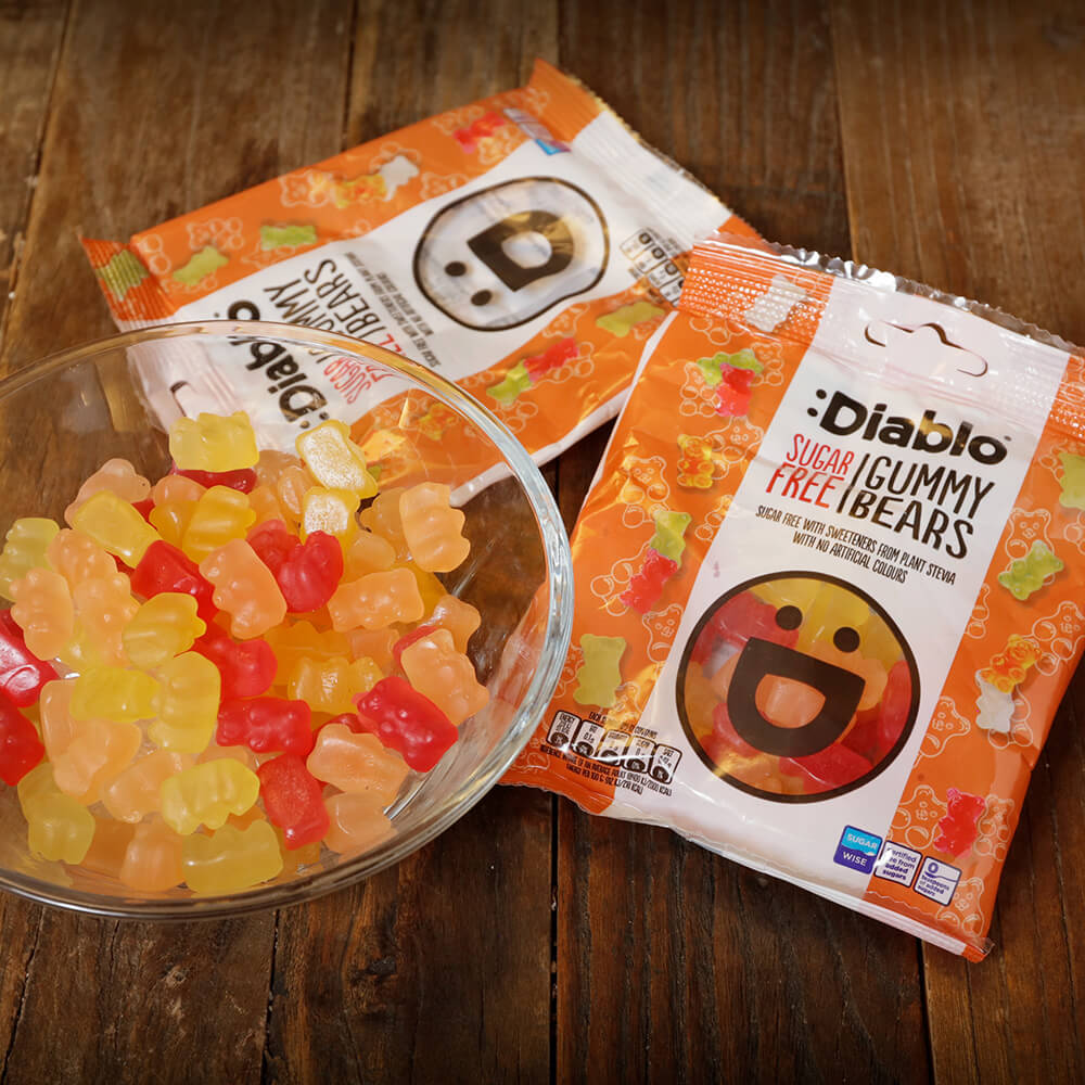 Diablo Gummy Bears - 75g. (Sugar Free)