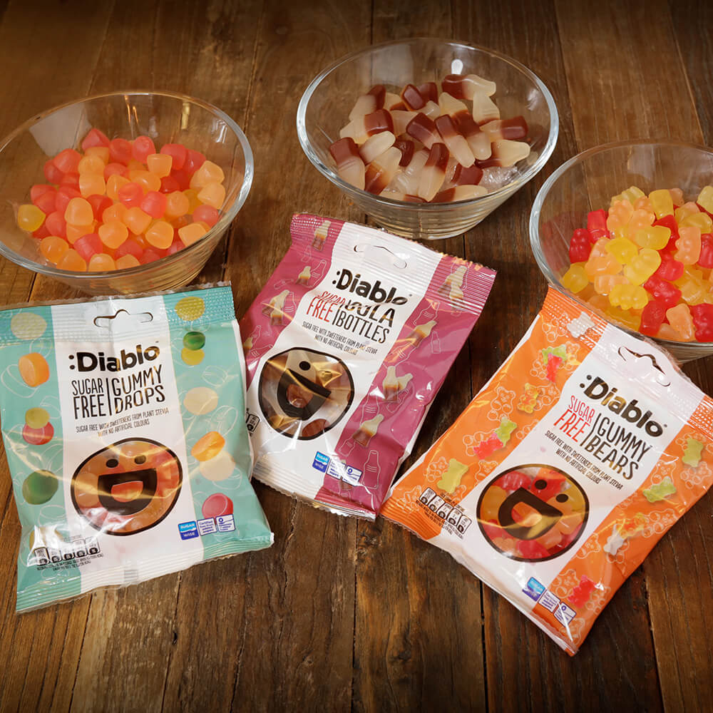 Diablo Gummy Bears - 75g. (Sugar Free)