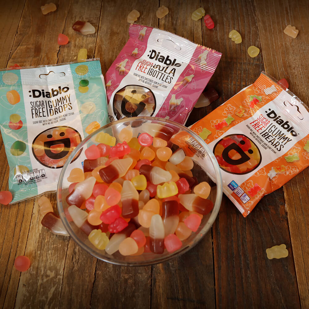 Diablo Gummy Bears - 75g. (Sugar Free)