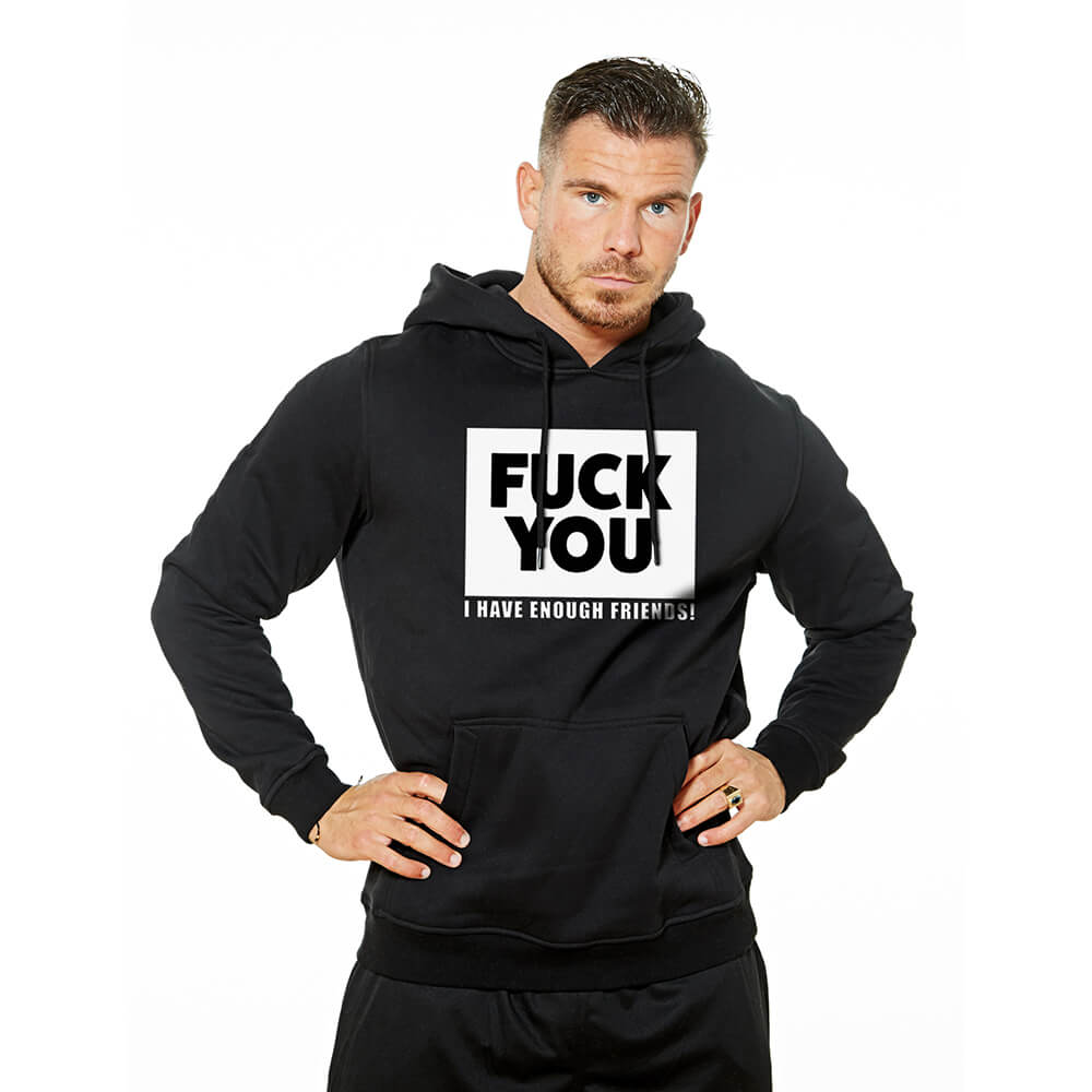 Fuck You Heavy Hoodie - Black