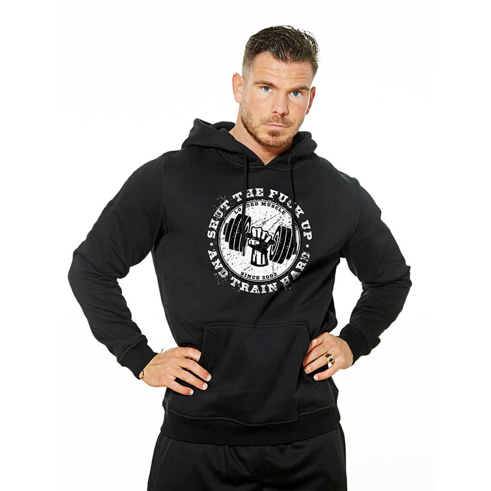 Shut The Fuck Up Heavy Hoodie - Black