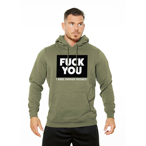 Fuck You Heavy Hoodie - Washed Green