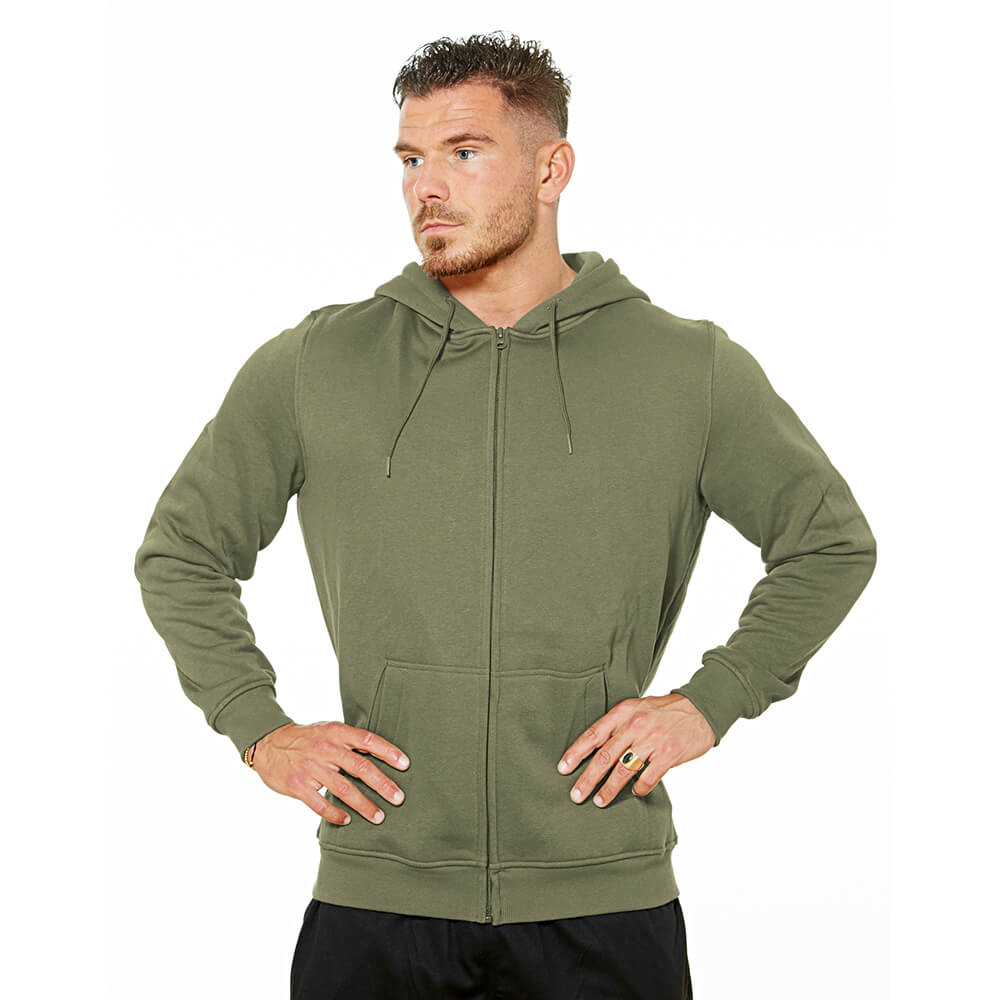 Loaded Zip Hoodie - Washed Green