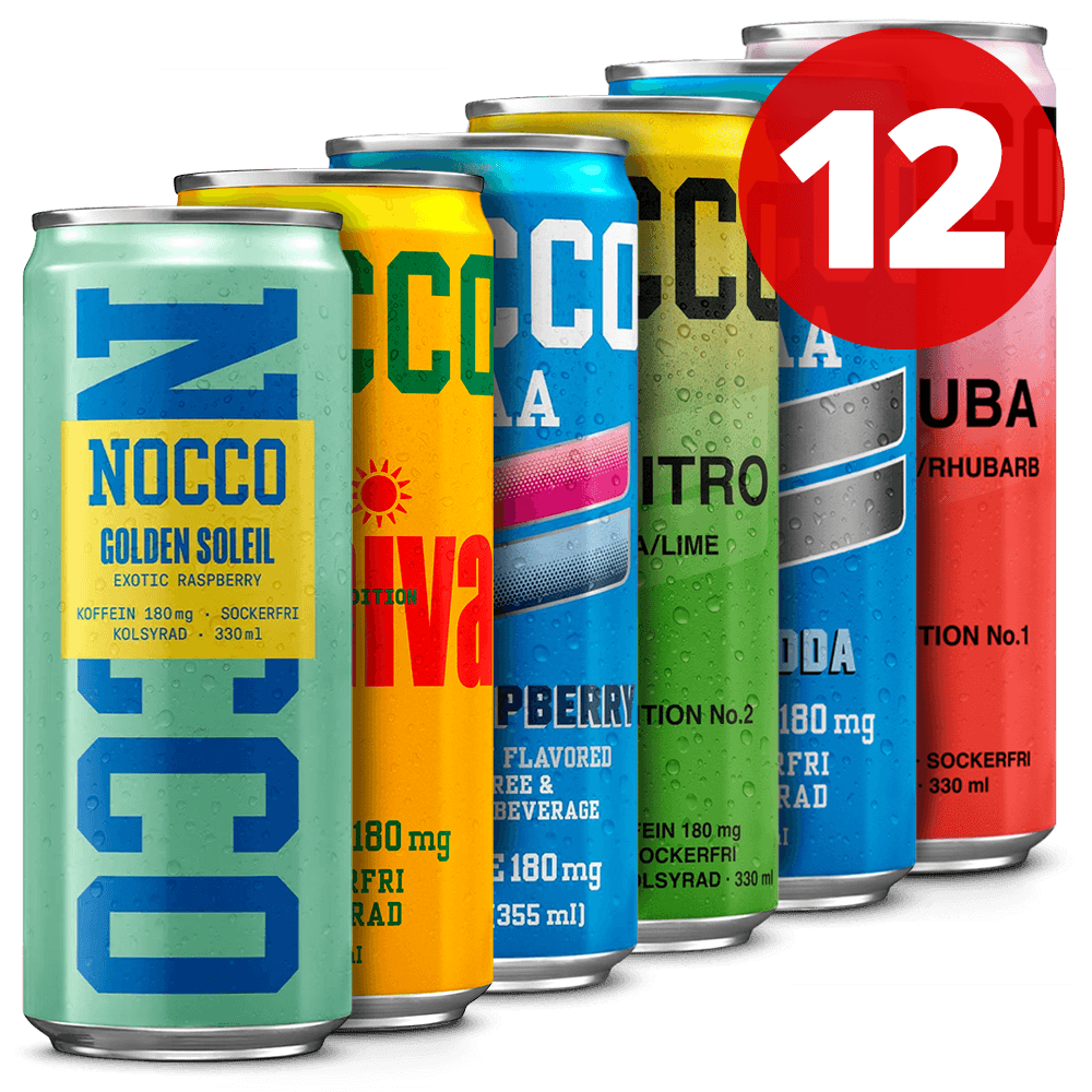 12 Mixed NOCCO - 12x330ml. (inkl. SE pant)