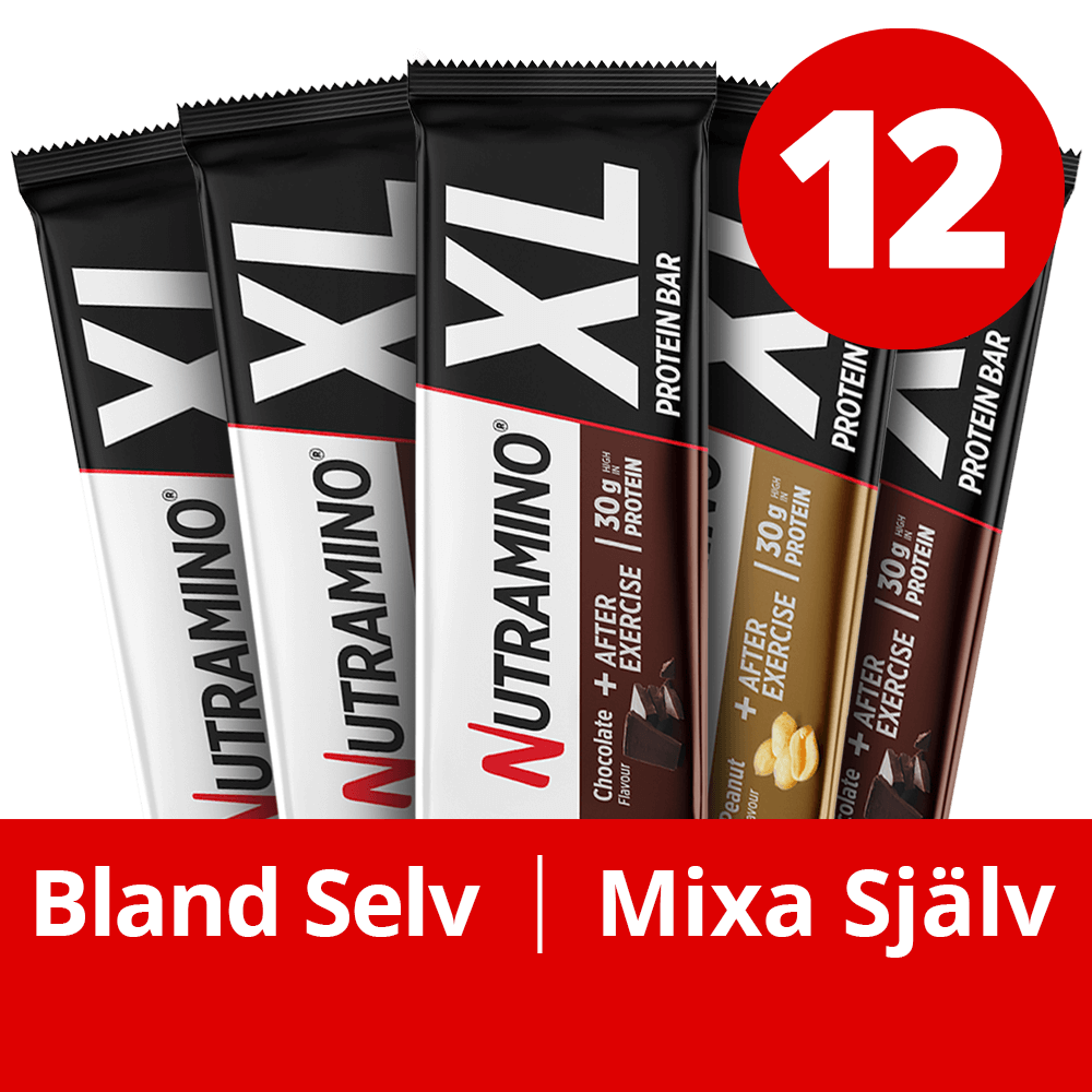 XL Proteinbar Mixed Box 16x82g. fra Nutramino