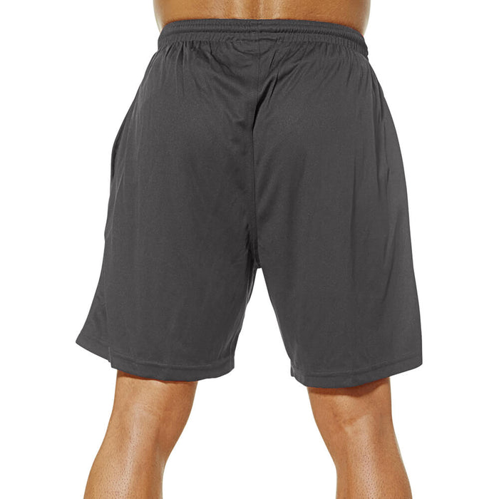 Barcode Mesh Shorts - Charcoal