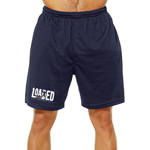 Barcode Mesh Shorts - Navy