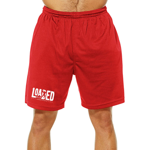 Barcode Mesh Shorts - Red