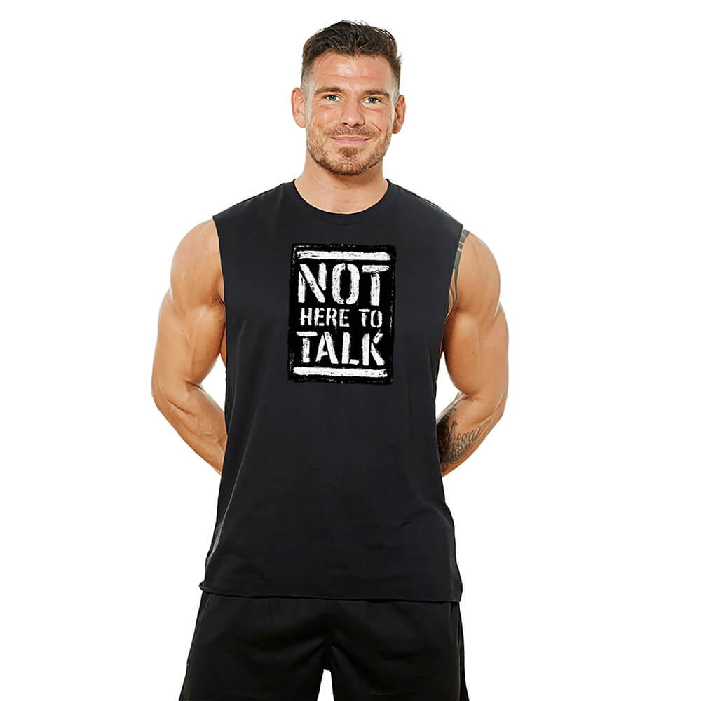 Not Here To Talk SL Tee - Black