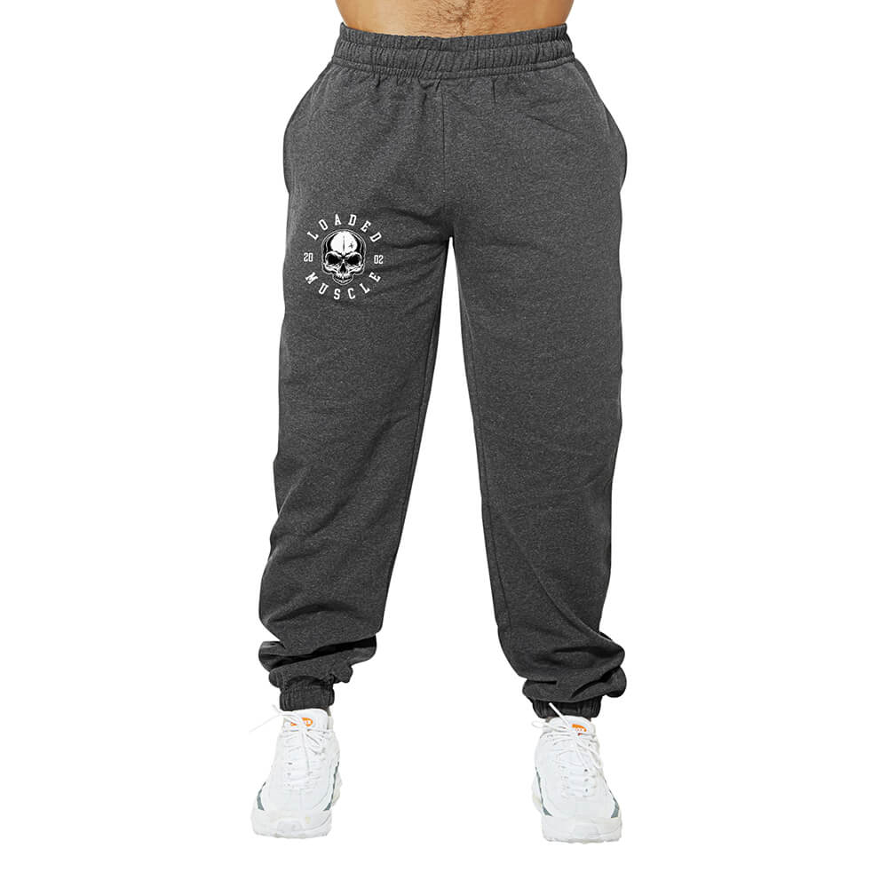 Loaded Skull Sweatpants - Charcoal