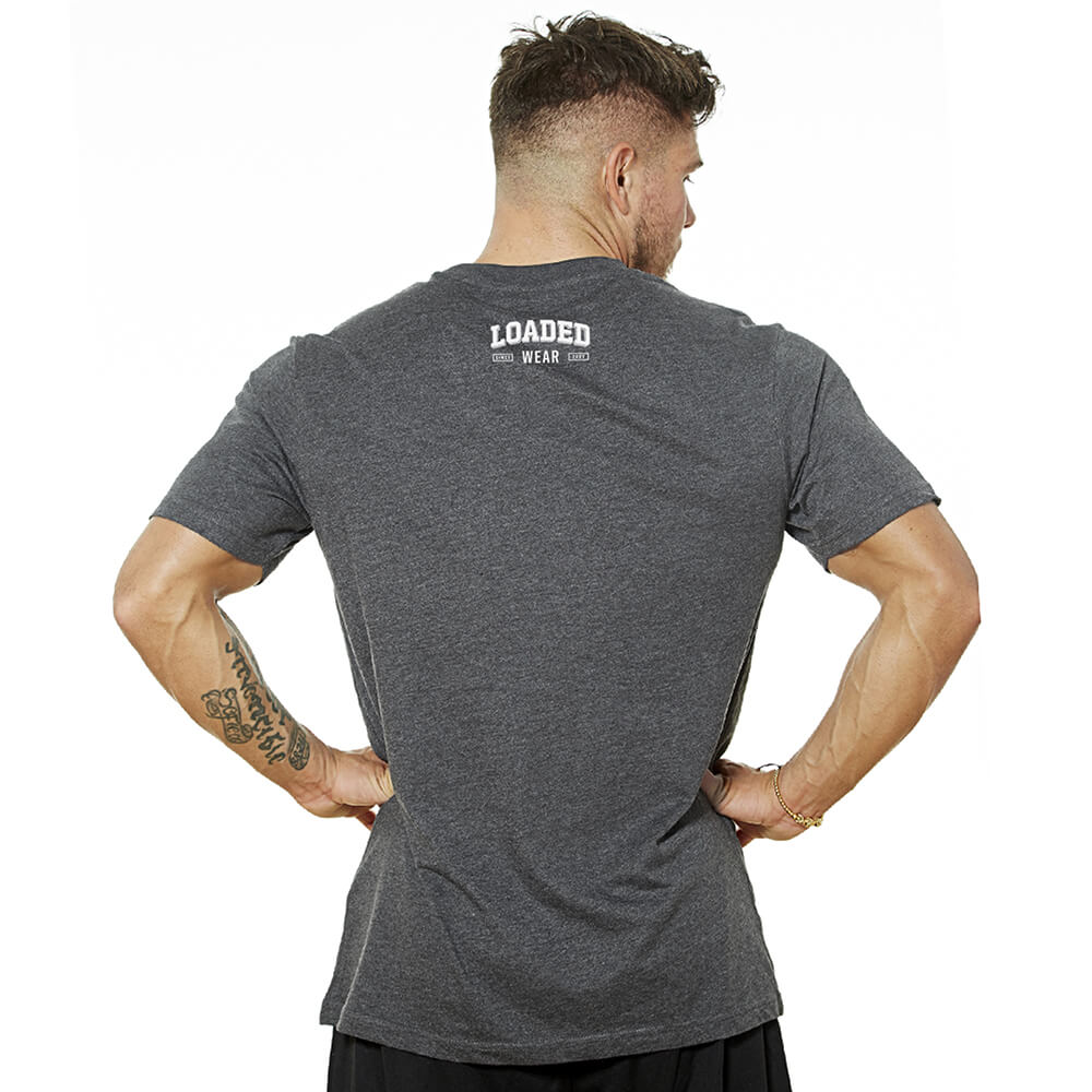 Loaded Barcode Tee - Charcoal