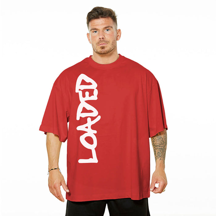 Loaded XL Logo Oversize Tee - Red