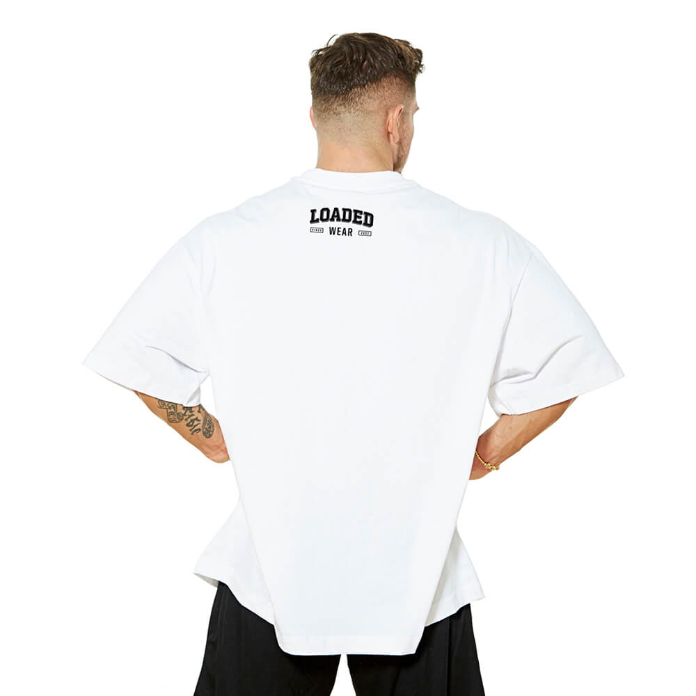 Loaded Like A Motherfucker Oversize Tee - White