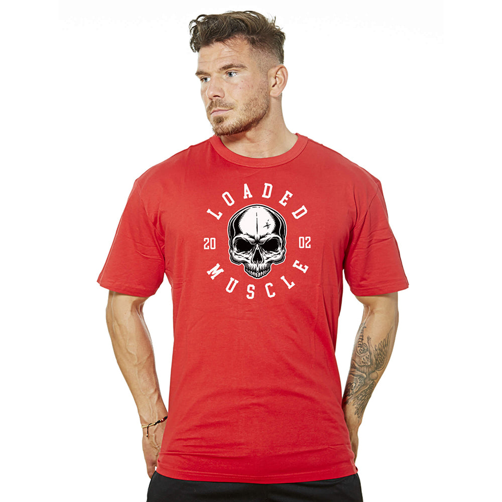 Loaded Skull Tee - Red