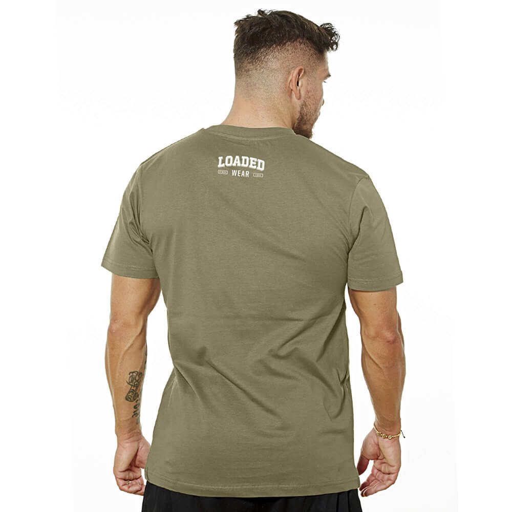 Loaded Skull Tee - Washed Green