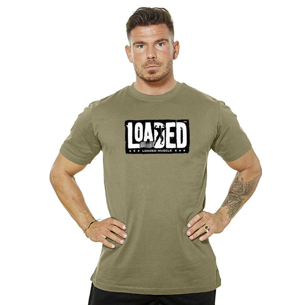 Loaded Barcode Tee - Washed Green