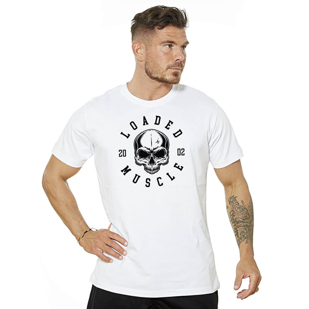 Loaded Skull Tee - White