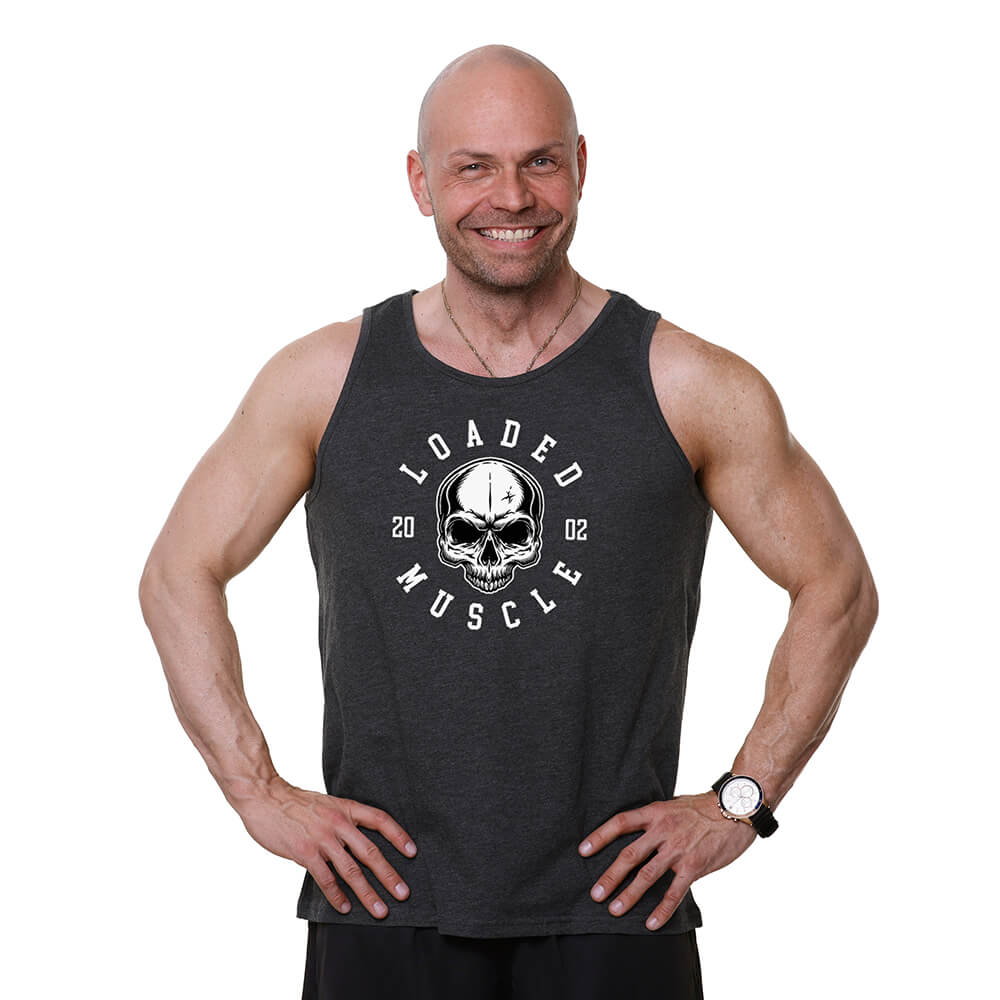 Loaded Skull Tank - Charcoal