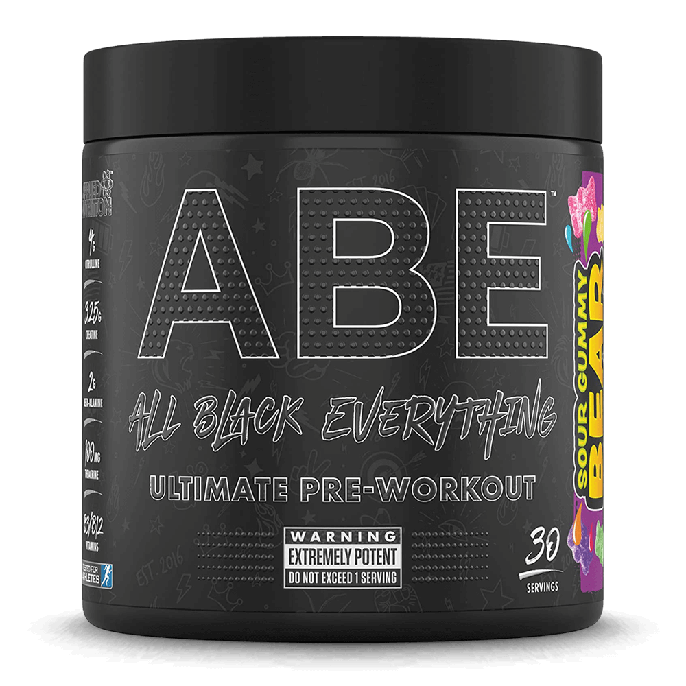 ABE All Black Everything Pre Workout Sour Gummy Bear - 30 serv.